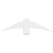 Ekena Millwork Bellingham Architectural Grade PVC Gable Bracket, 48"W x 12"H x 4"D x 6"F, 6/12 Pitch GBP048X12X0406BEL00 - alternate 3